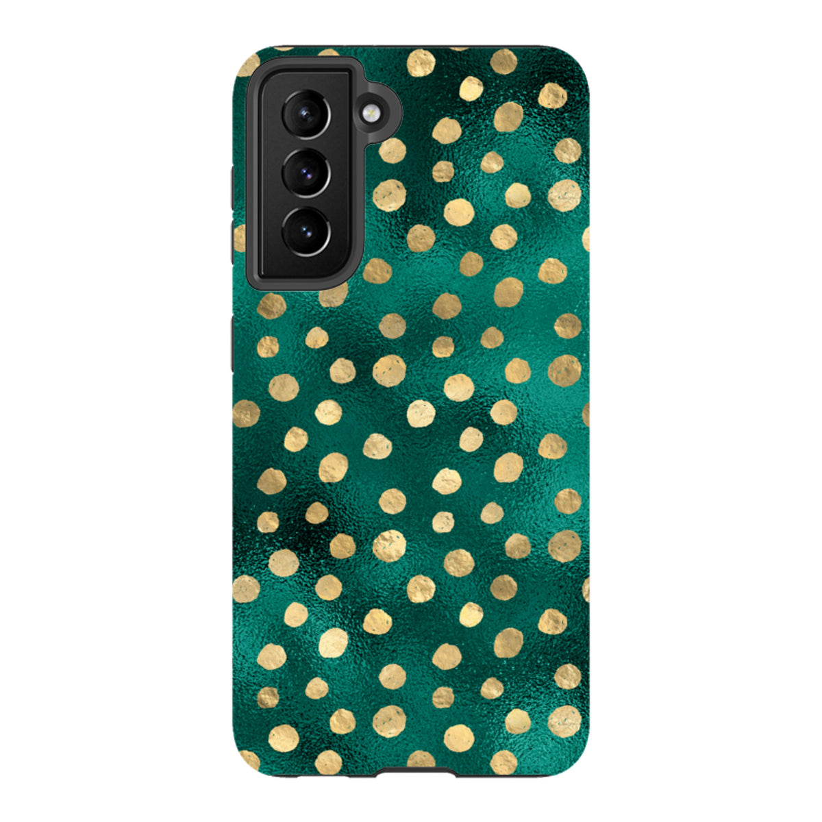 Samsung Tough Case - Forest and Gold Dots