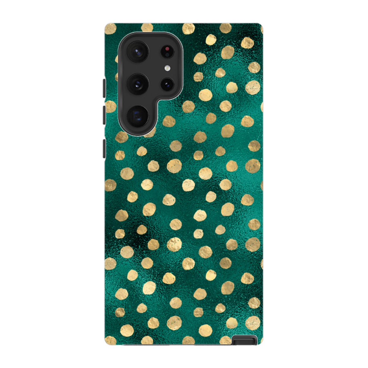 Samsung Tough Case - Forest and Gold Dots