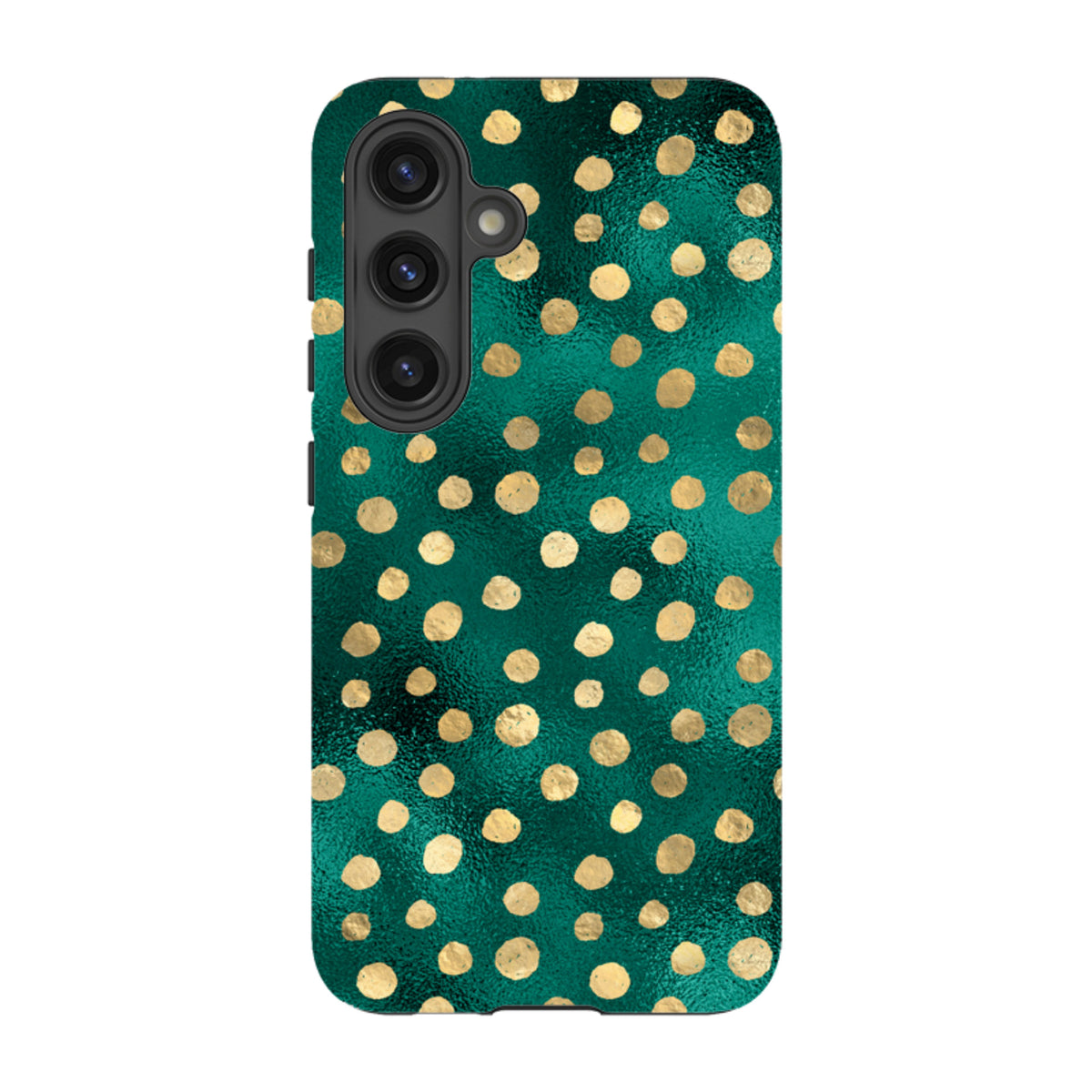 Samsung Tough Case - Forest and Gold Dots