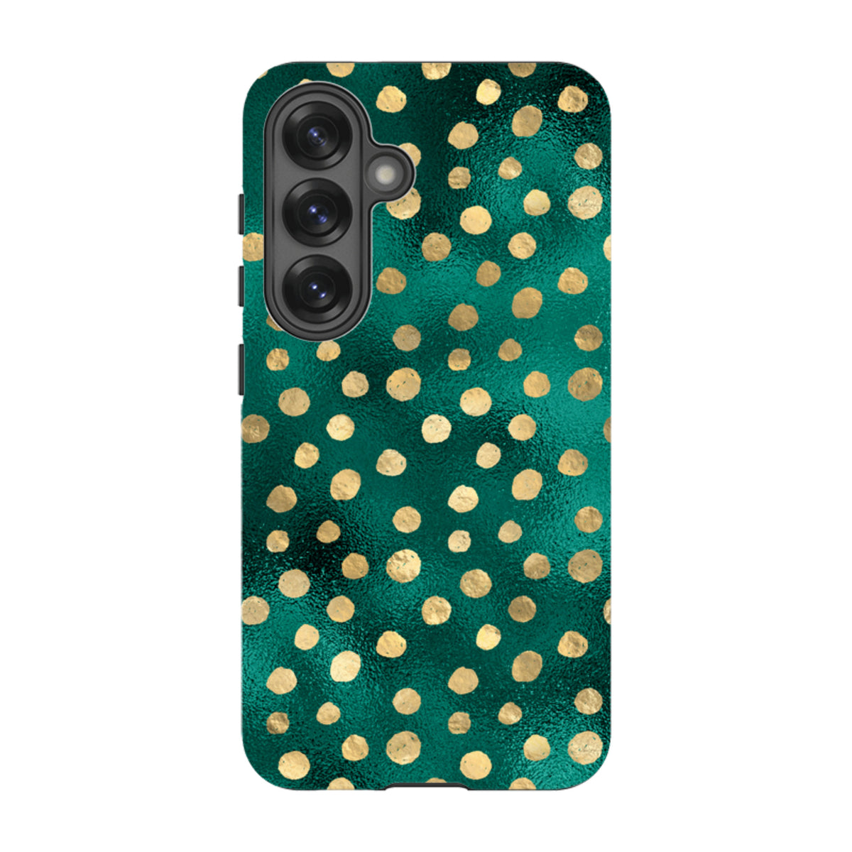 Samsung Tough Case - Forest and Gold Dots