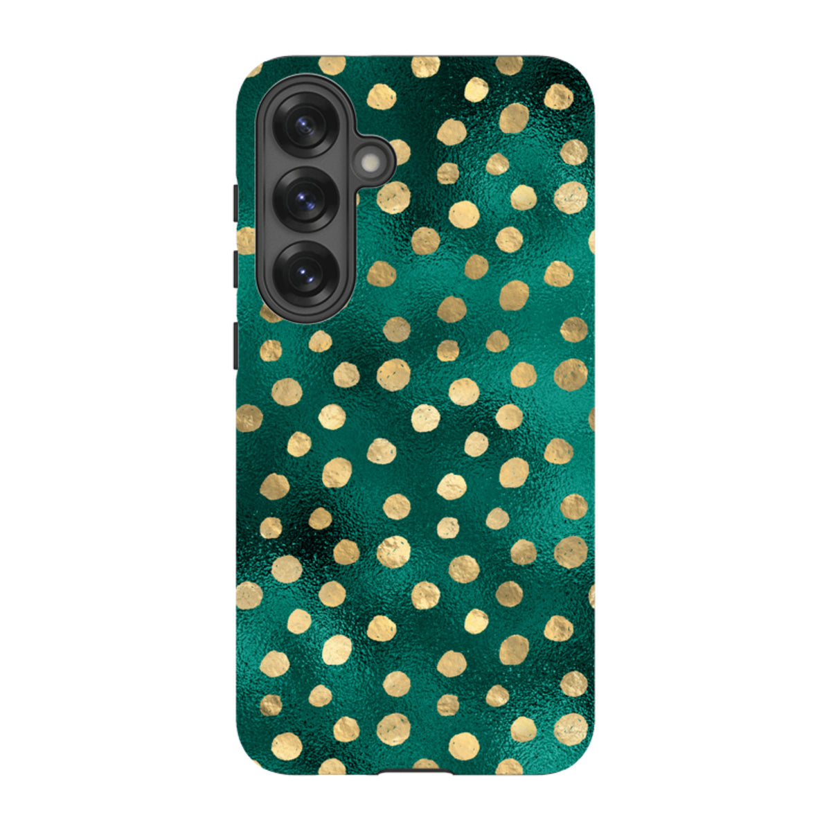 Samsung Tough Case - Forest and Gold Dots