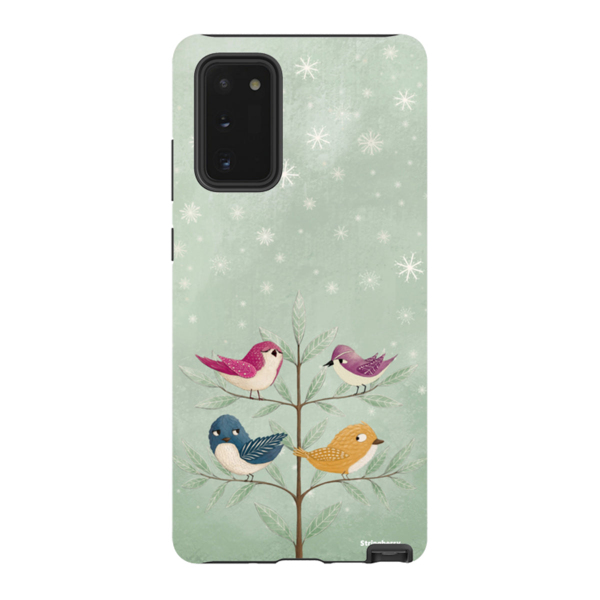 Samsung Tough Case - Garden Birds Aqua By Maja Lindberg