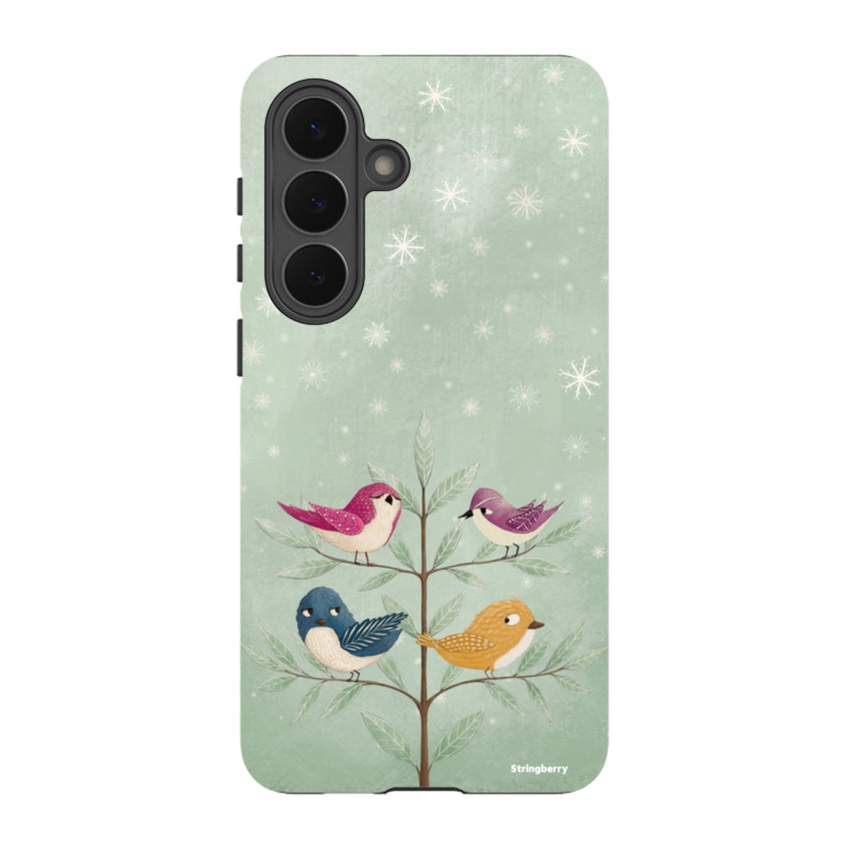 Samsung Tough Case - Garden Birds Aqua By Maja Lindberg