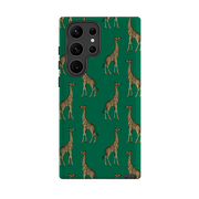Samsung Tough Case - Giraffe On Green