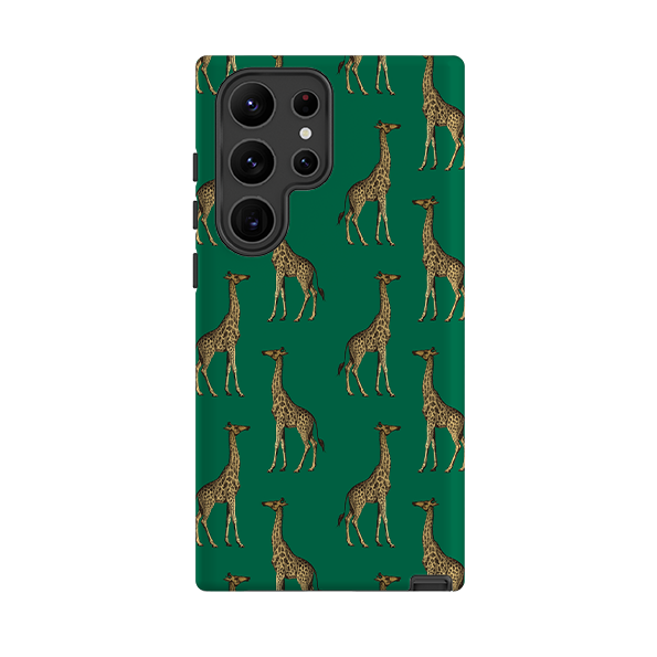 Samsung Tough Case - Giraffe auf Grün