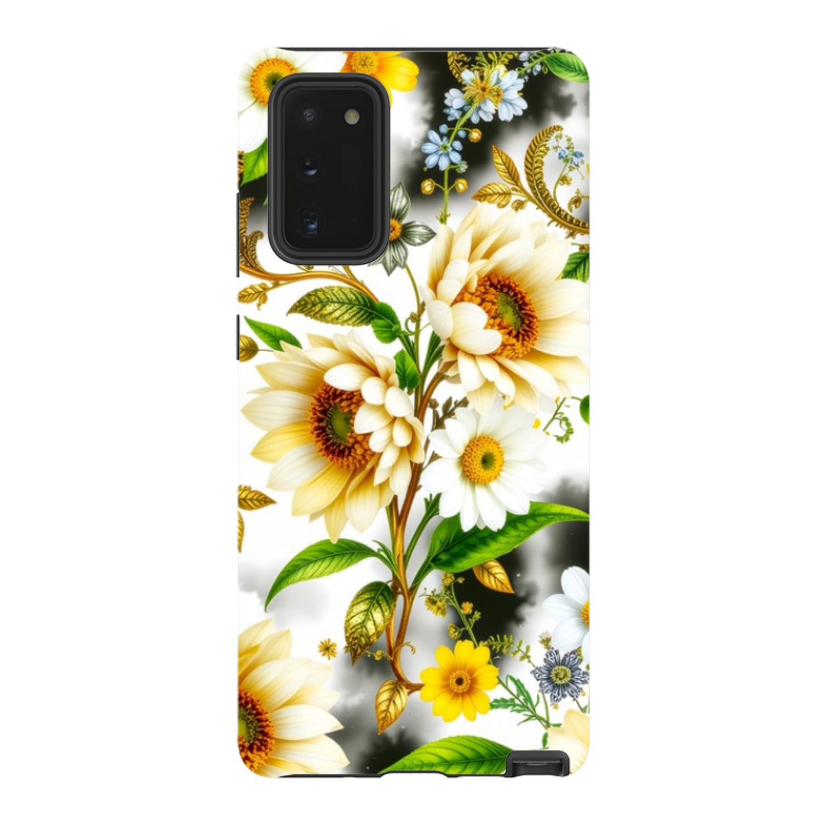 Samsung Tough Case - Goldene Blumen