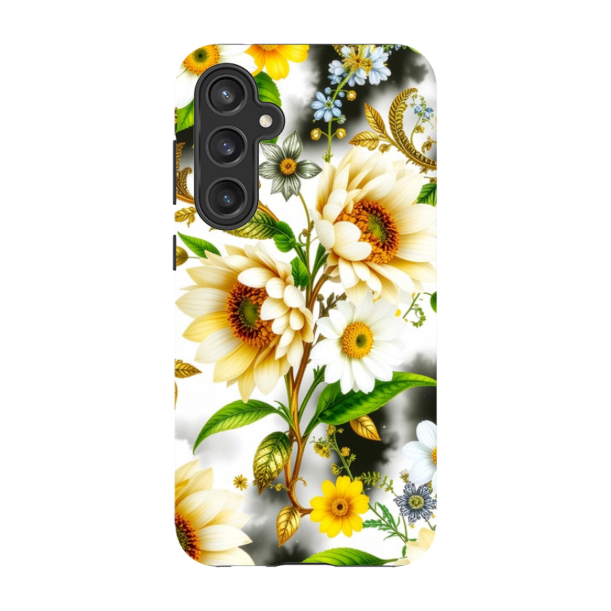 Samsung Tough Case - Goldene Blumen
