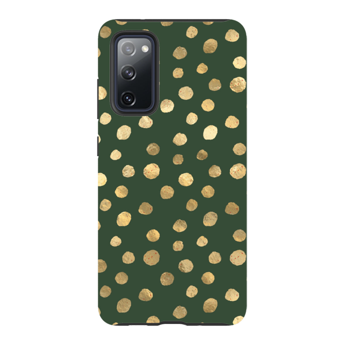 Samsung Tough Case - Green and Gold Dots