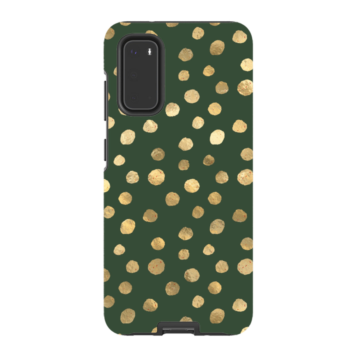 Samsung Tough Case - Green and Gold Dots