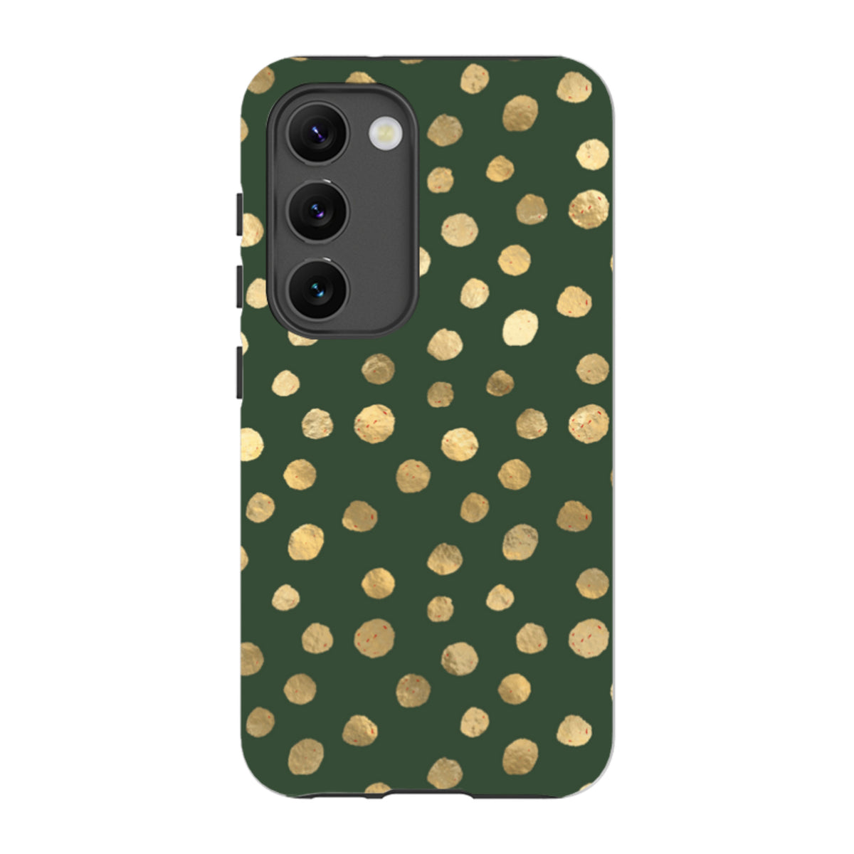 Samsung Tough Case - Green and Gold Dots