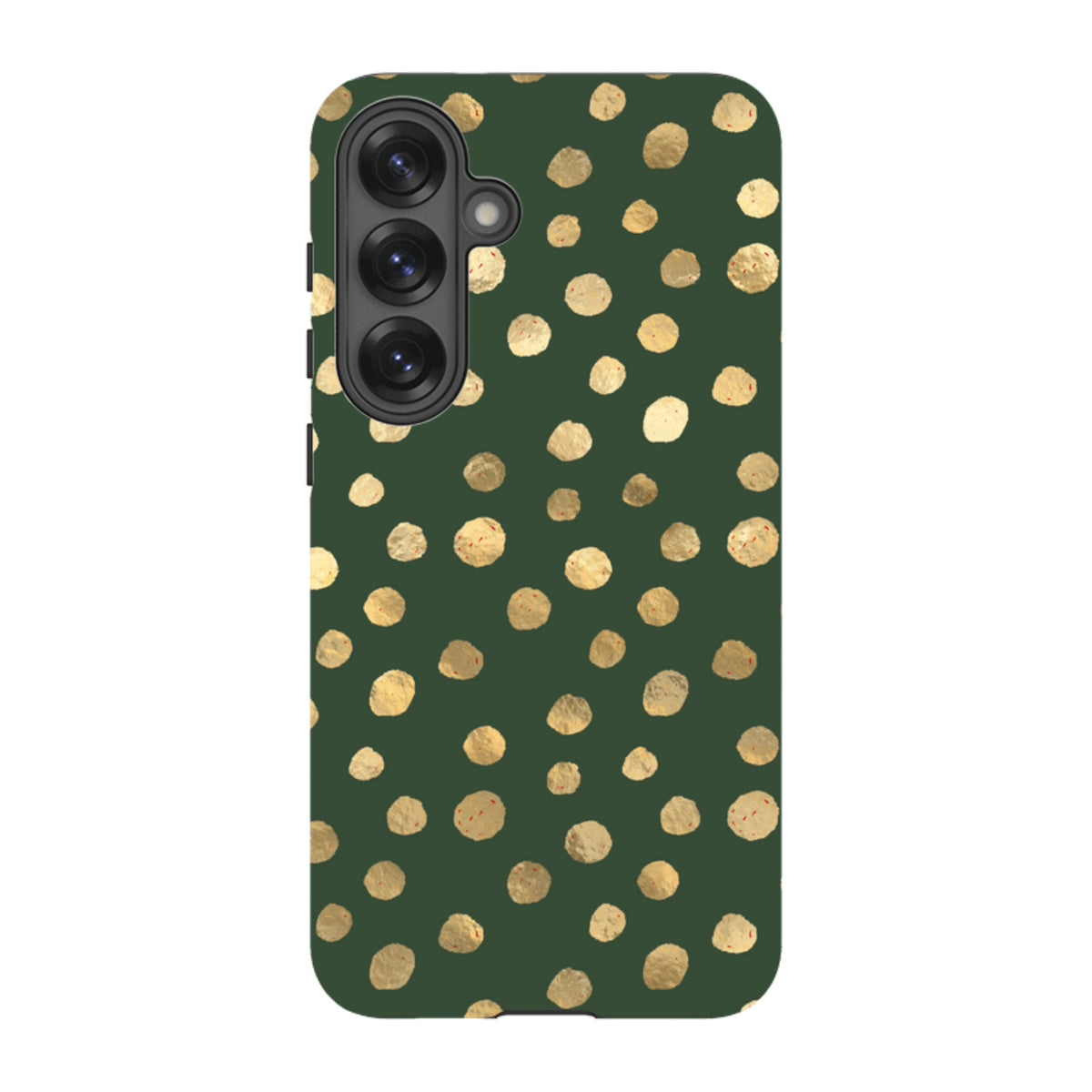 Samsung Tough Case - Green and Gold Dots