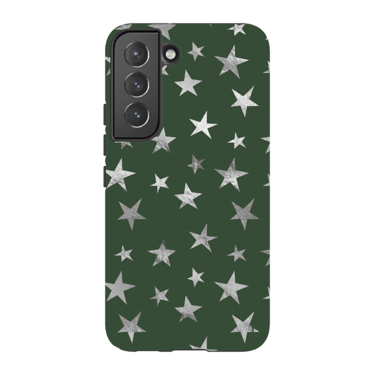 Samsung Tough Case - Green and Silver Stars