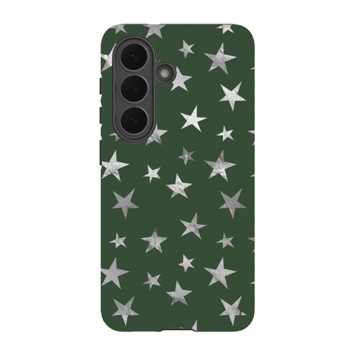 Samsung Tough Case - Green and Silver Stars