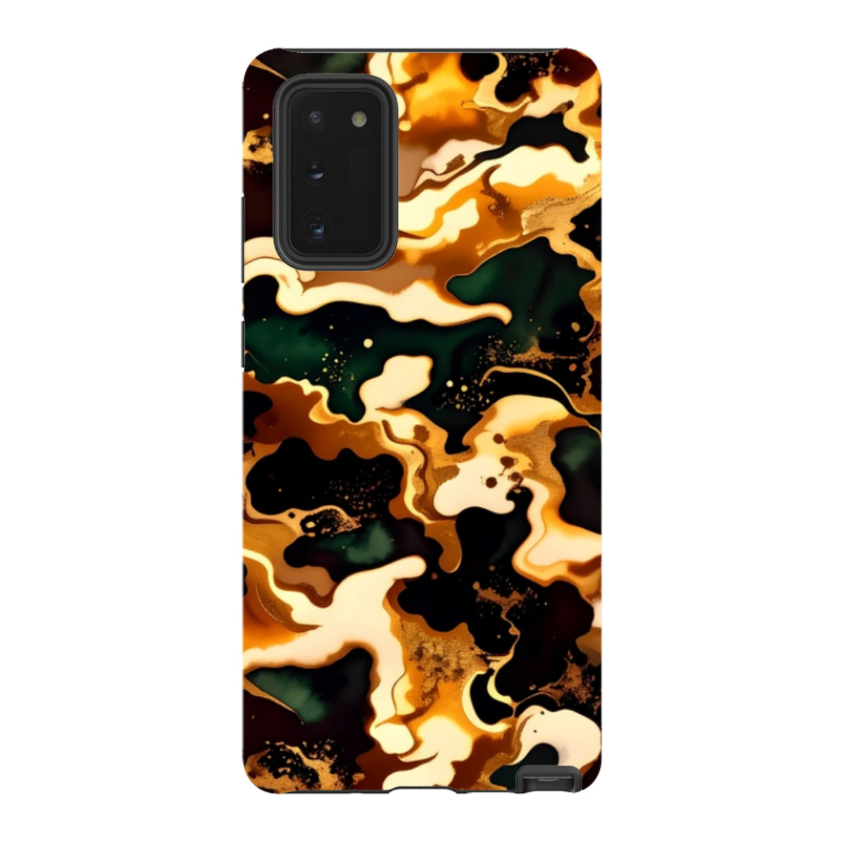 Samsung Tough Case - Green Fire Marble