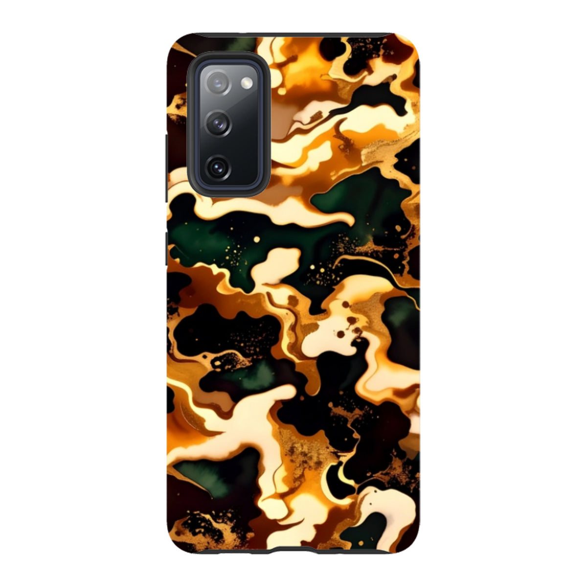 Samsung Tough Case - Green Fire Marble