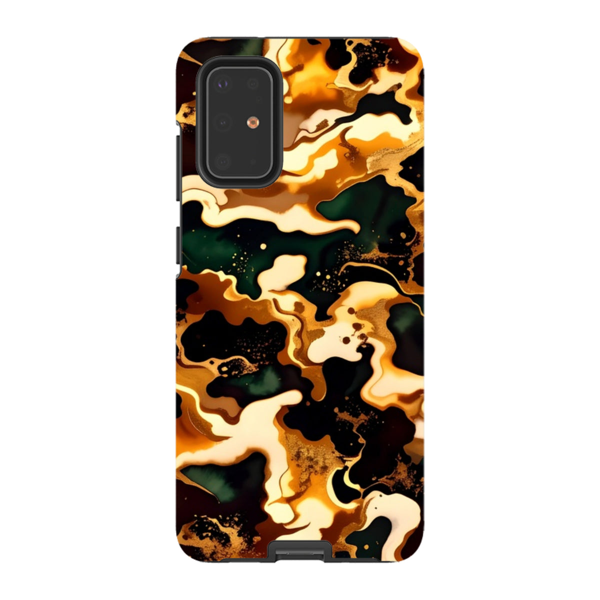 Samsung Tough Case - Green Fire Marble