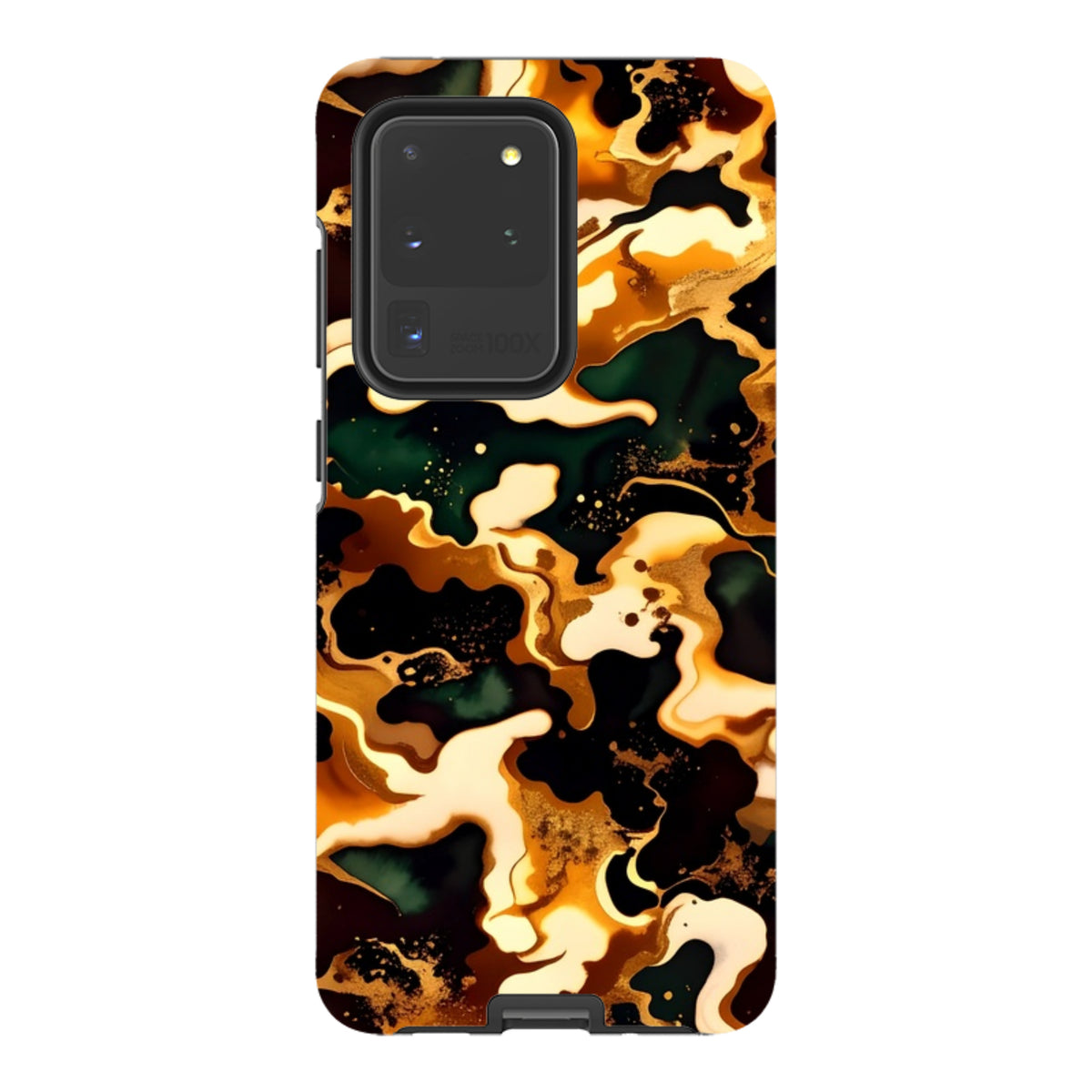 Samsung Tough Case - Green Fire Marble