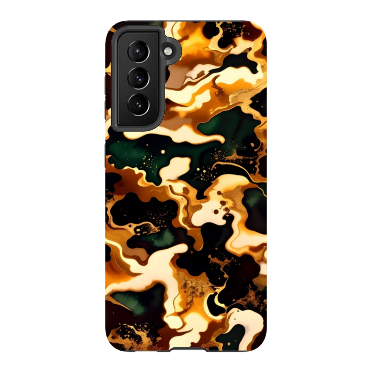 Samsung Tough Case - Green Fire Marble