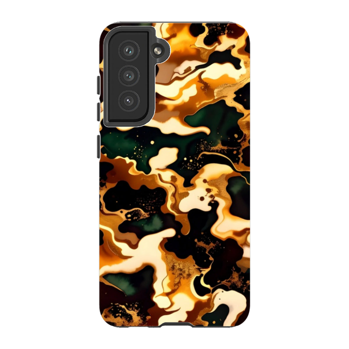 Samsung Tough Case - Green Fire Marble