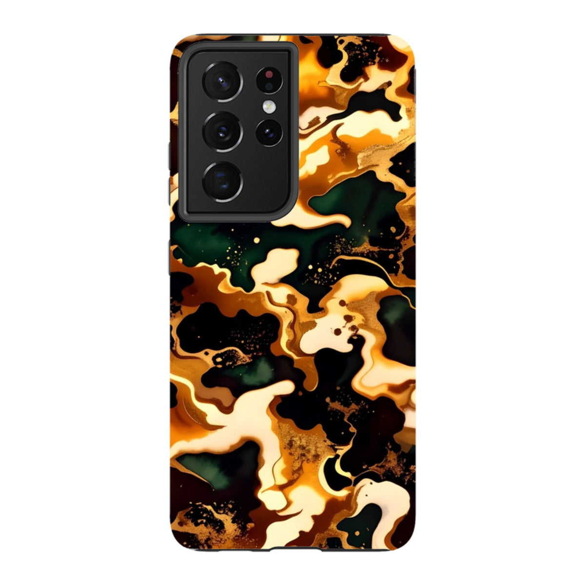 Samsung Tough Case - Green Fire Marble