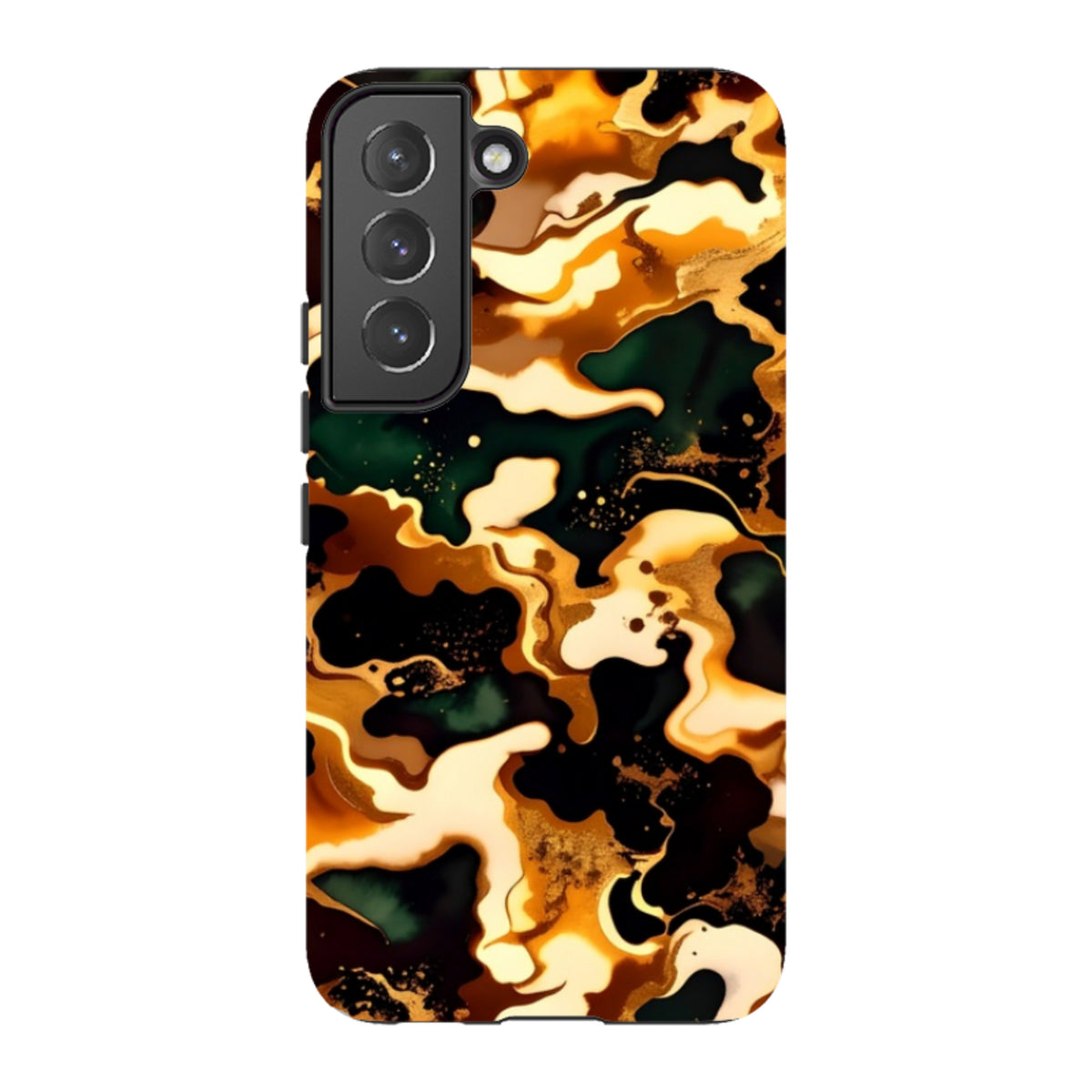 Samsung Tough Case - Green Fire Marble
