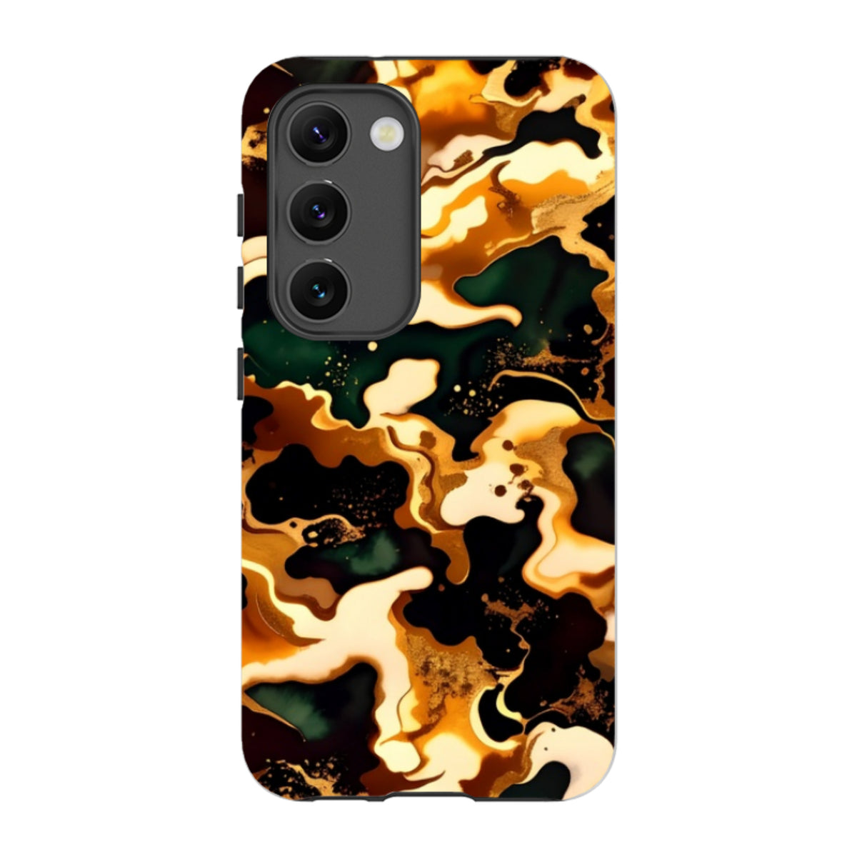 Samsung Tough Case - Green Fire Marble