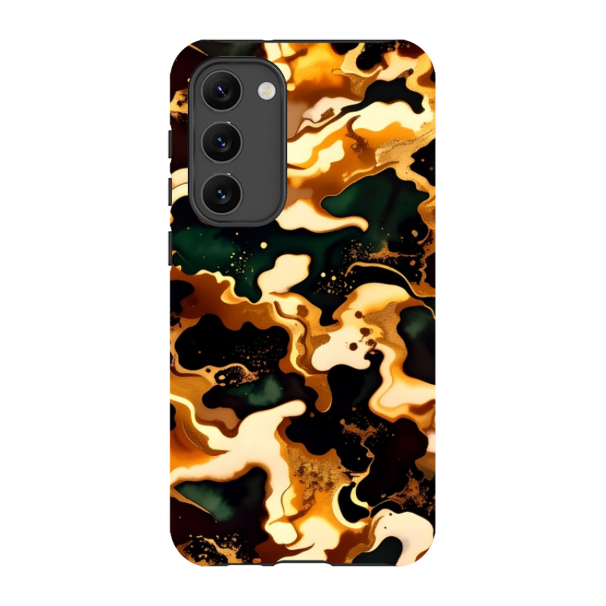 Samsung Tough Case - Green Fire Marble