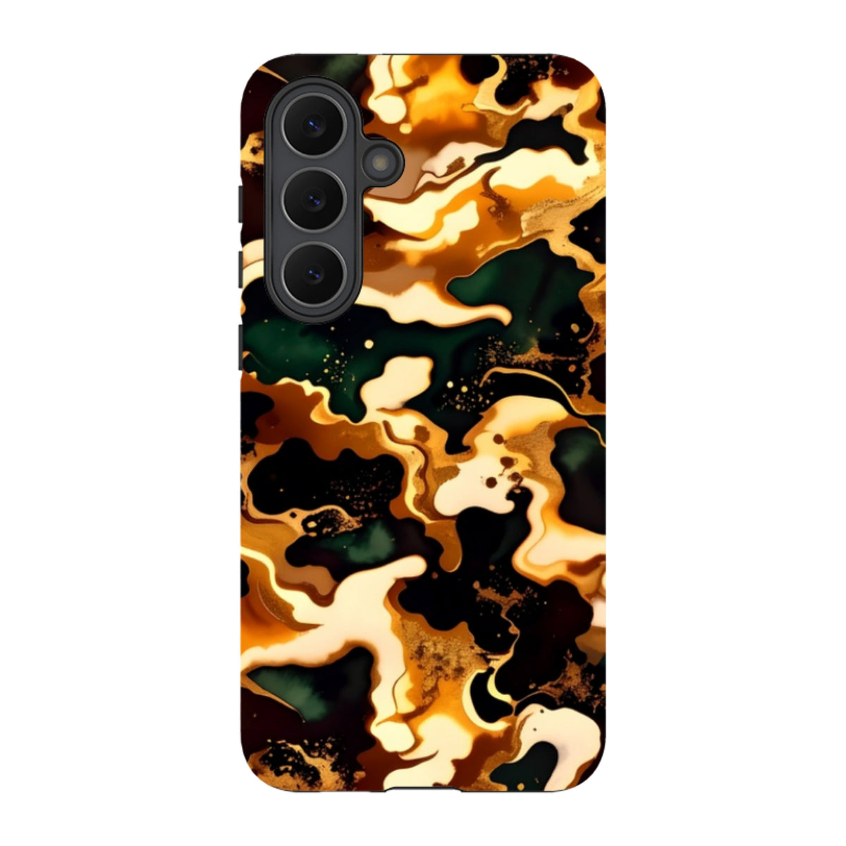 Samsung Tough Case - Green Fire Marble