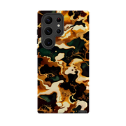 Samsung Tough Case - Green Fire Marble