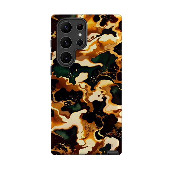 Samsung Tough Case - Green Fire Marble