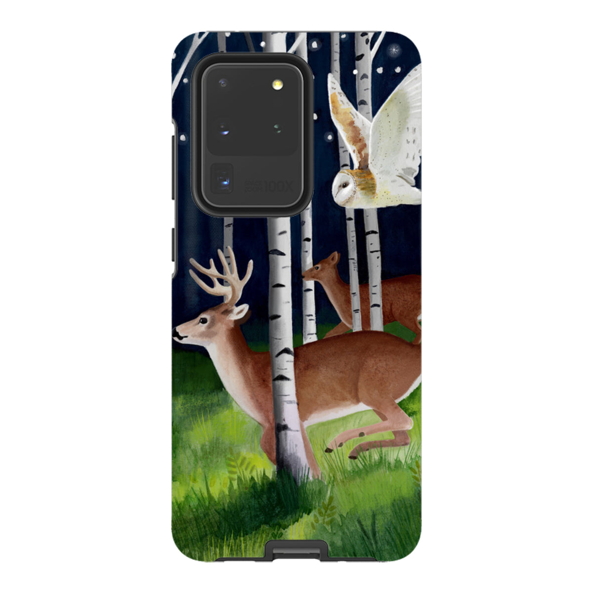 Samsung Tough Case - Green Forest By Bex Parkin