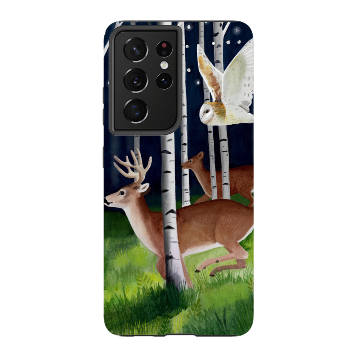 Samsung Tough Case - Green Forest By Bex Parkin