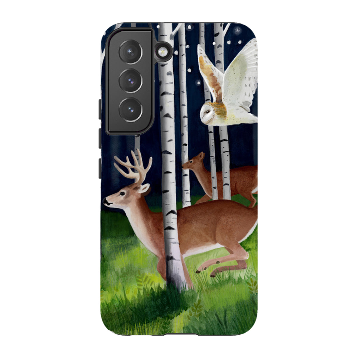 Samsung Tough Case - Green Forest By Bex Parkin