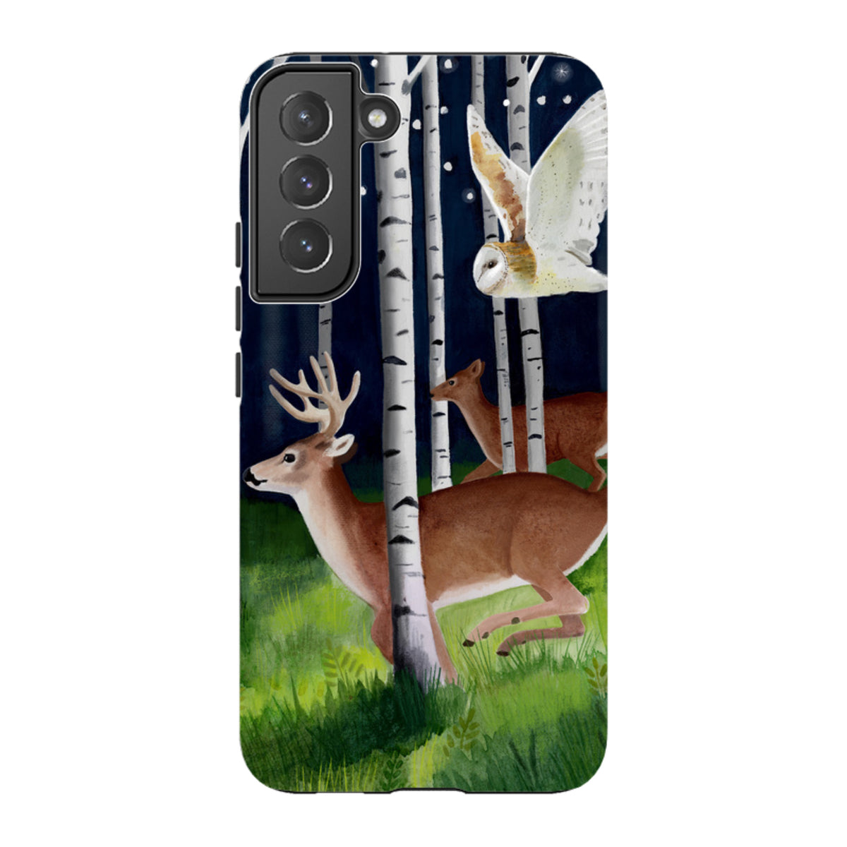 Samsung Tough Case - Green Forest By Bex Parkin