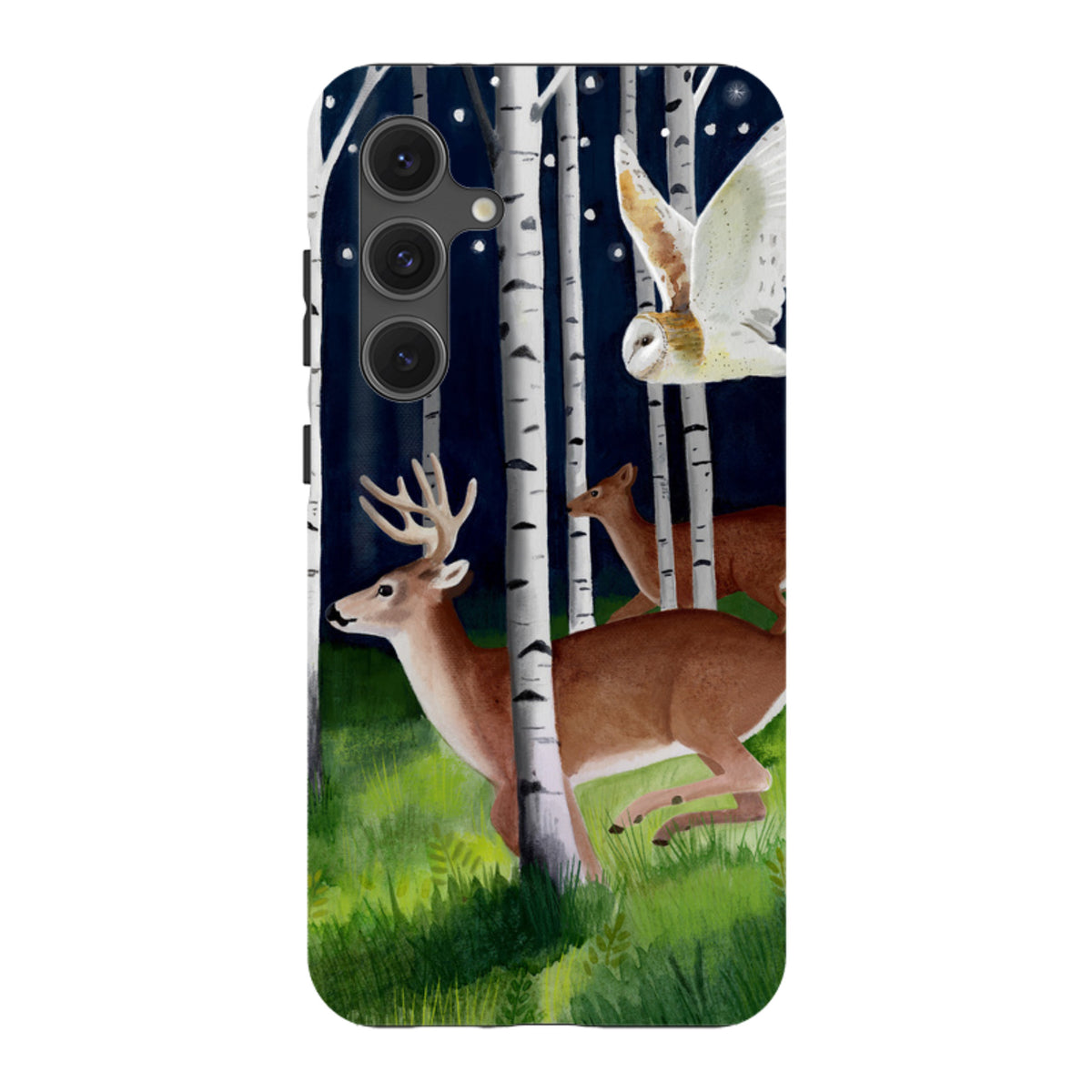 Samsung Tough Case - Green Forest By Bex Parkin