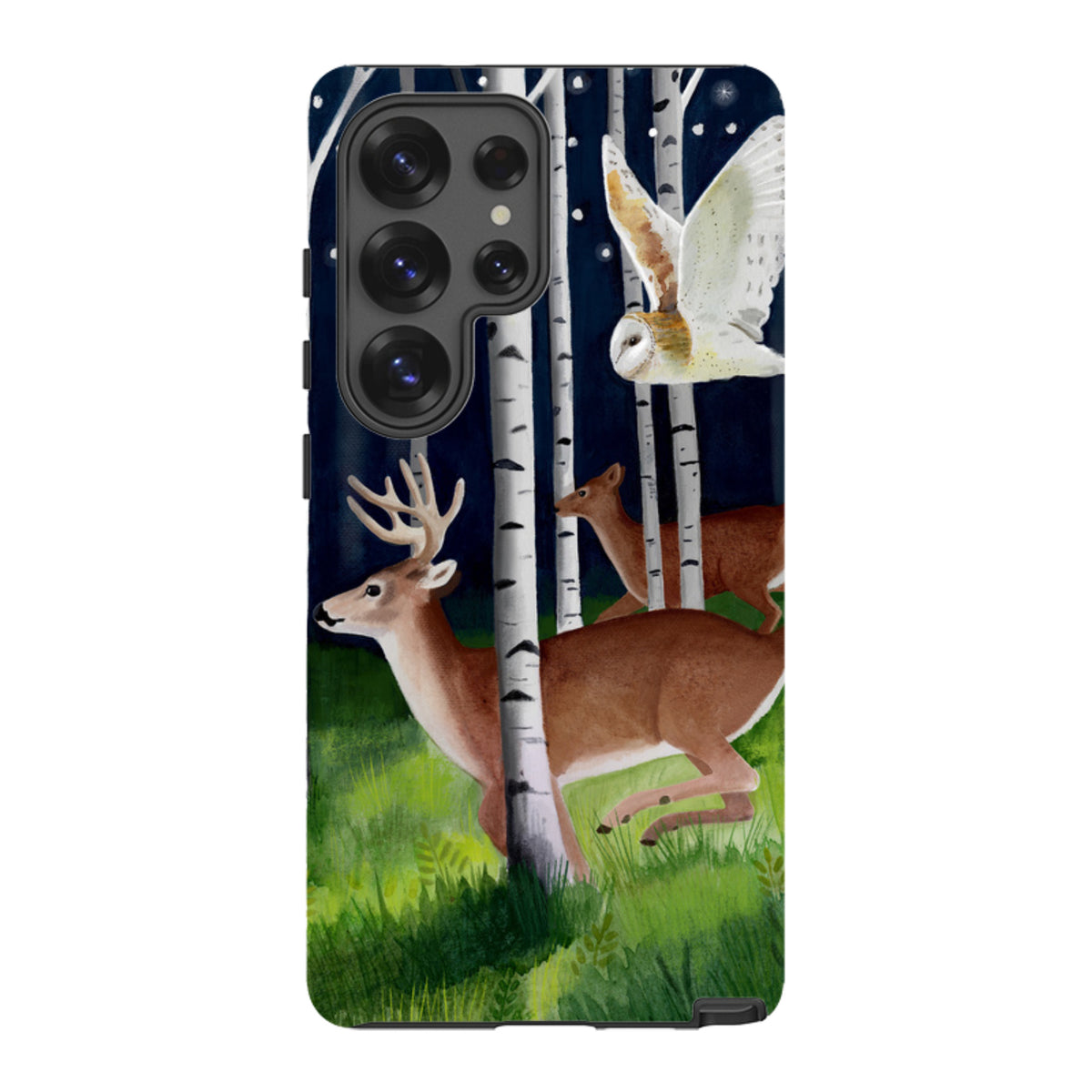Samsung Tough Case - Green Forest By Bex Parkin