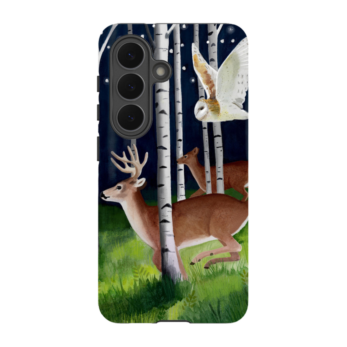Samsung Tough Case - Green Forest By Bex Parkin