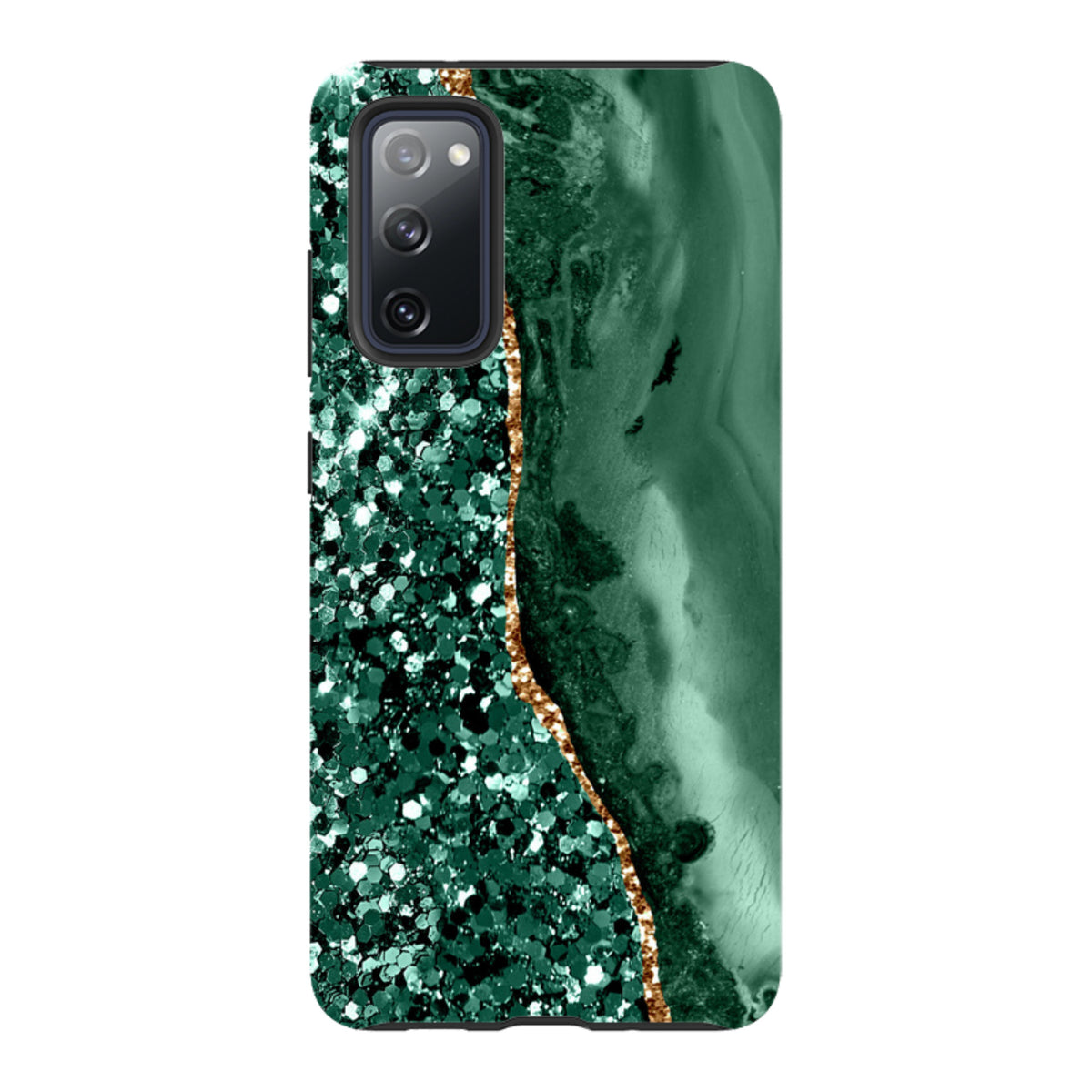 Samsung Tough Case – Grünton (Hülle glitzert nicht)