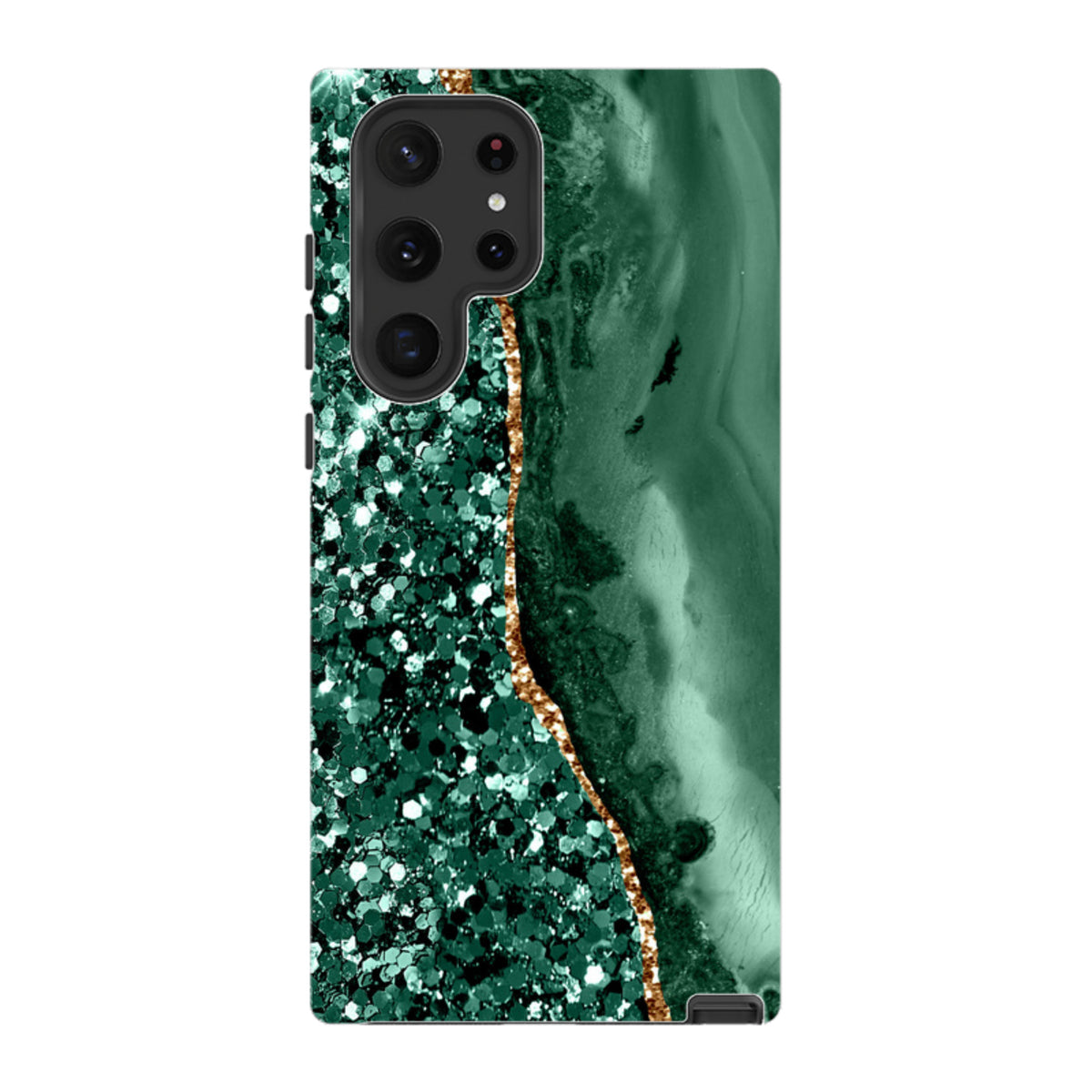 Samsung Tough Case – Grünton (Hülle glitzert nicht)