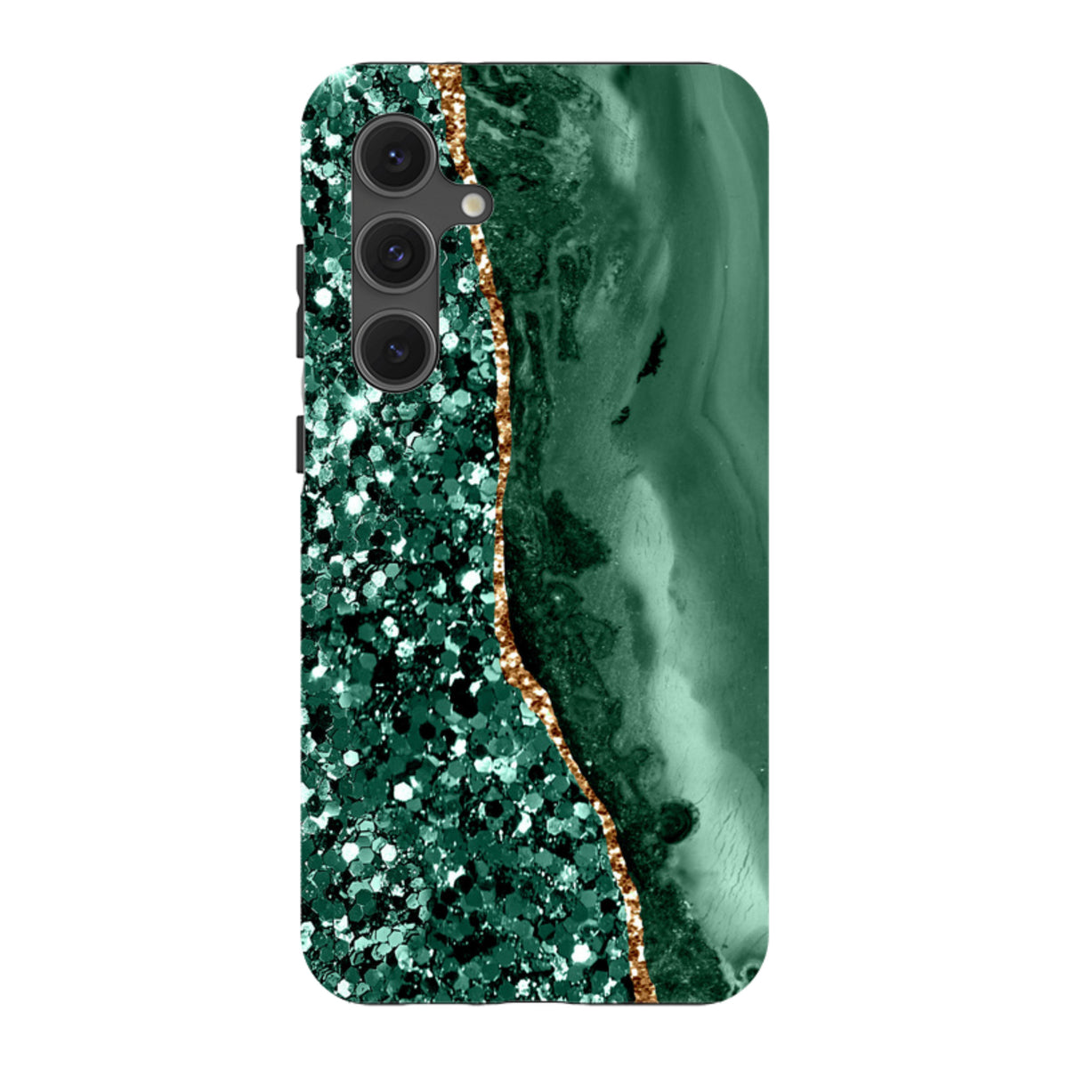 Samsung Tough Case – Grünton (Hülle glitzert nicht)