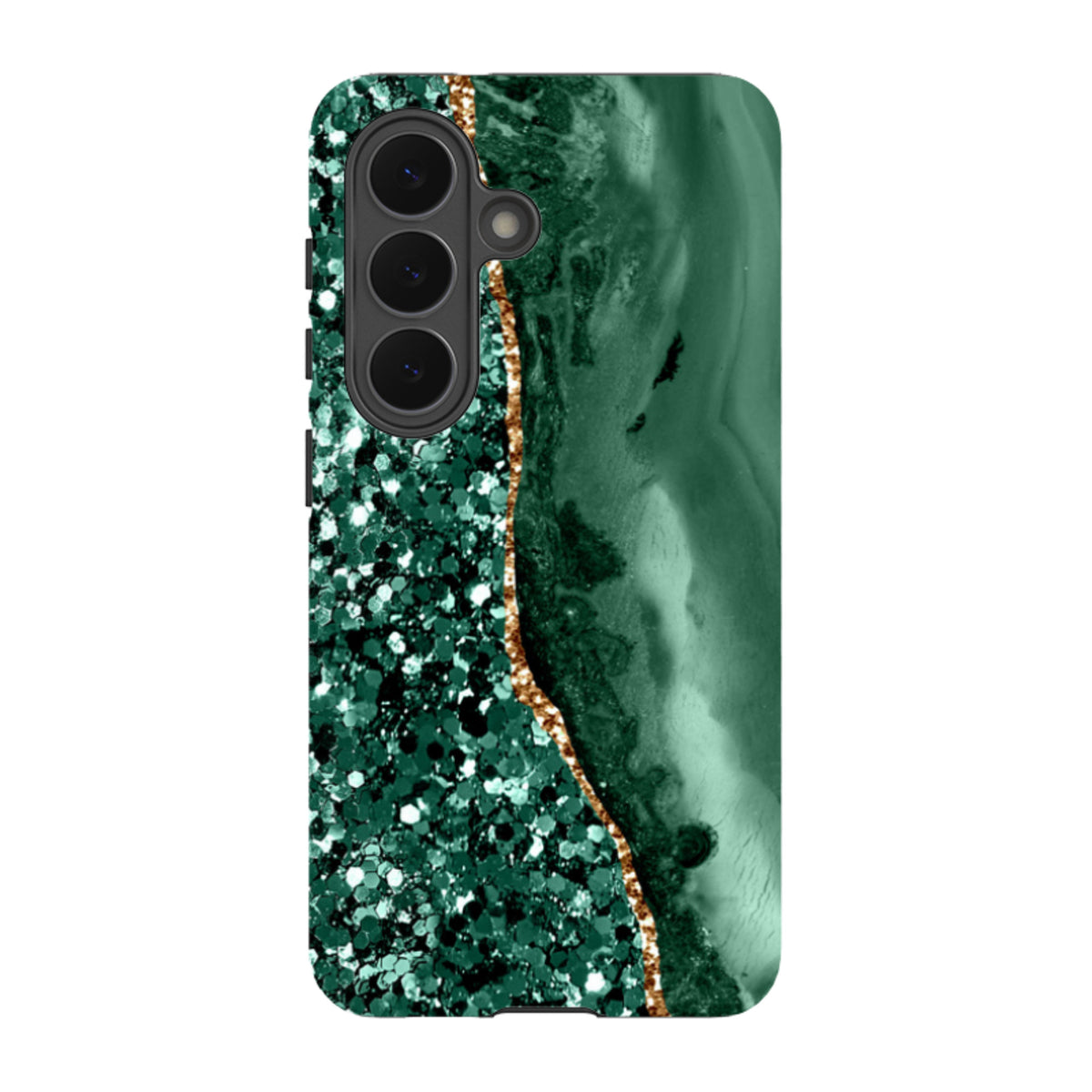 Samsung Tough Case – Grünton (Hülle glitzert nicht)