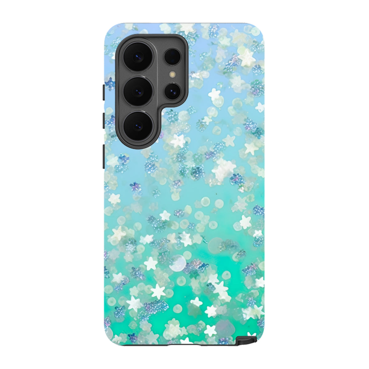 Samsung Tough Case - Green Stars