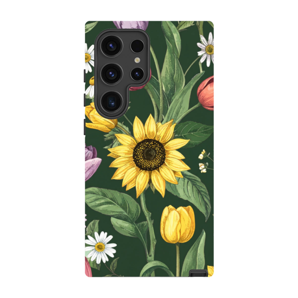 Samsung Tough Case - Grüne Sonnenblumen