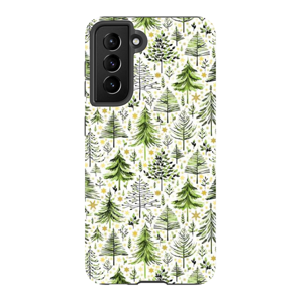 Samsung Tough Case - Green Xmas Trees By Elisabeth Haager