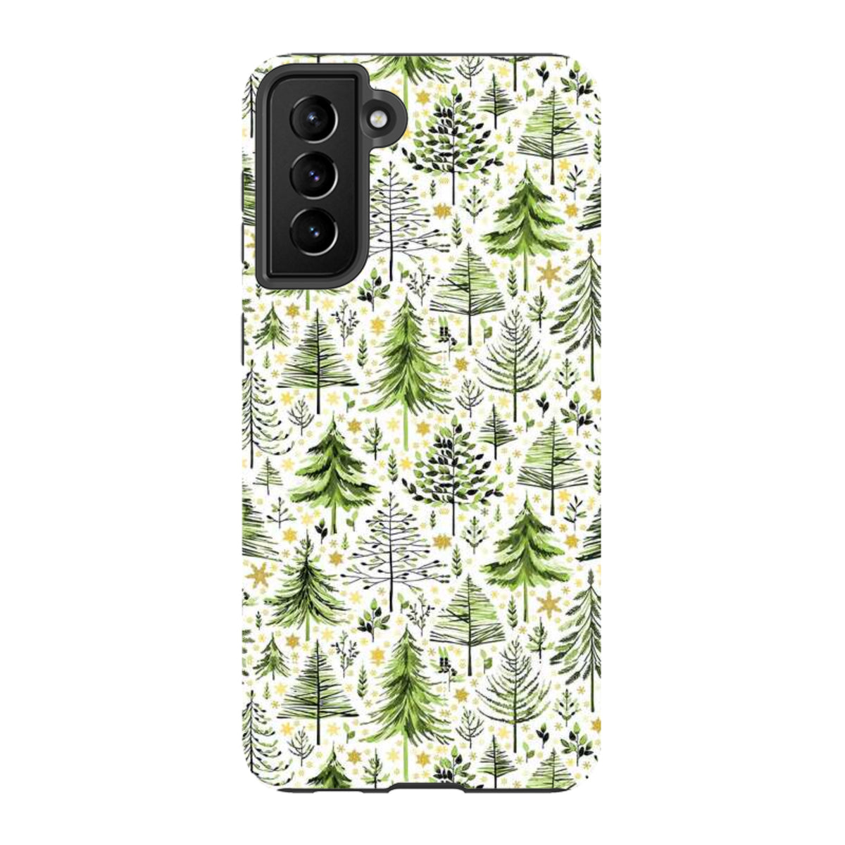 Samsung Tough Case - Green Xmas Trees By Elisabeth Haager