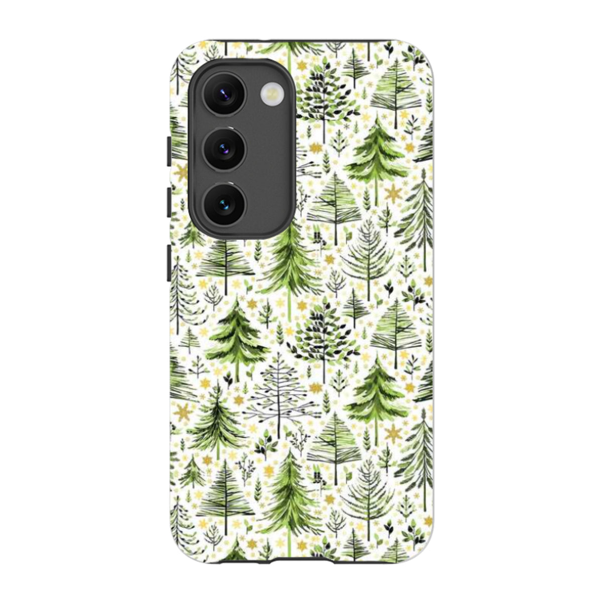 Samsung Tough Case - Green Xmas Trees By Elisabeth Haager