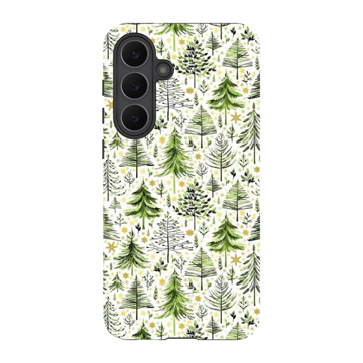 Samsung Tough Case - Green Xmas Trees By Elisabeth Haager