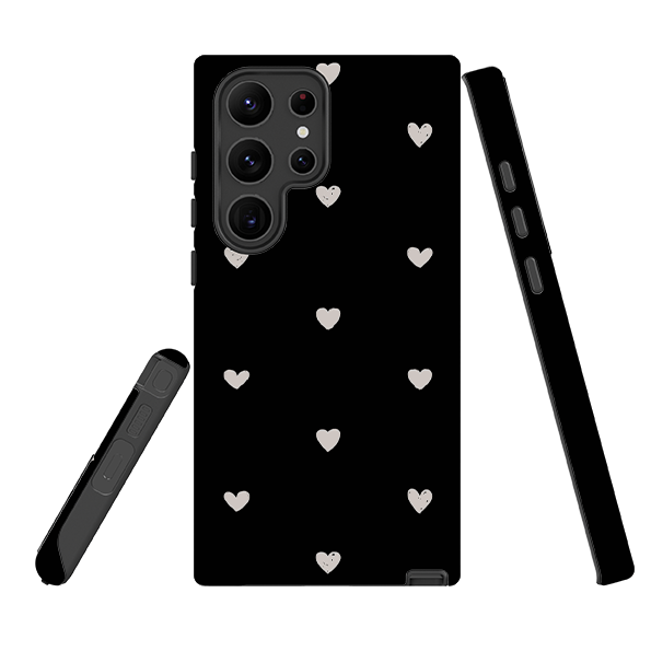 Samsung Tough Case - Hearts Black