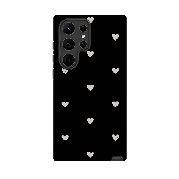 Samsung Hardcase – Herzen Schwarz