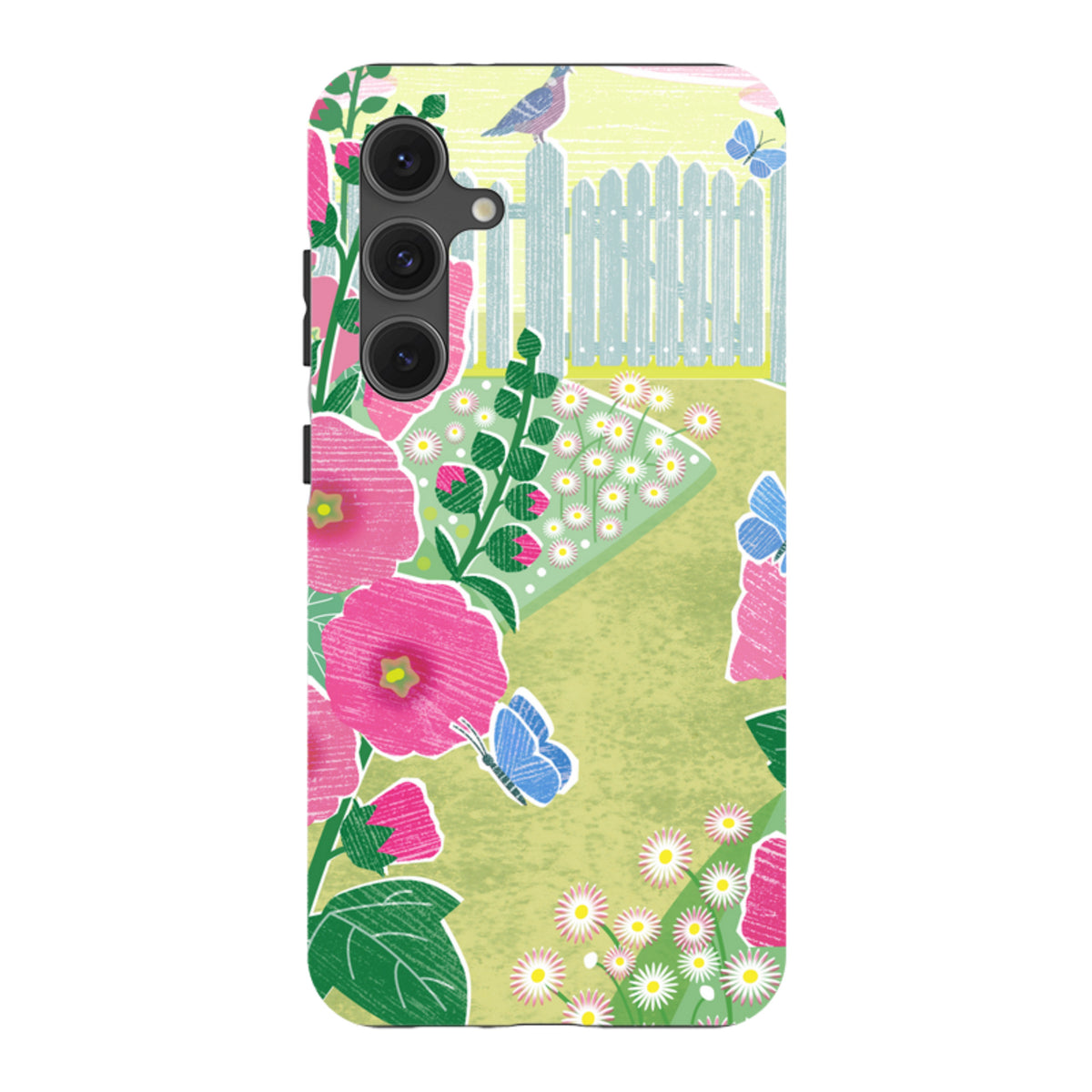 Samsung Tough Case - Hollyhocks By Liane Payne
